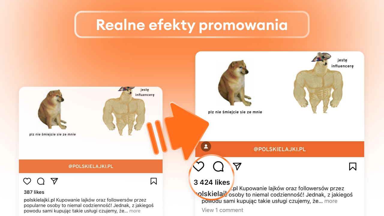 Realne polskie lajki na Instagramie